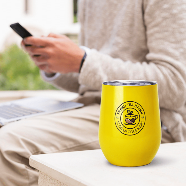 12oz Insulated U-shaped Eggshell Cup - Image 6