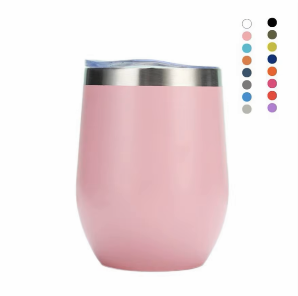 OEM/ODM 12oz Egg Shape Double Wall Stainless Steel Vacuum cup Thermal Travel Coffee Wine Mug Insulated wine Tumbler - Image 12
