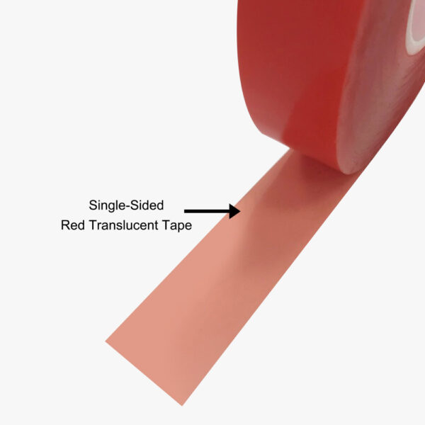 PET Double Sided Tape / Red Tape - 2 Rolls - Image 2