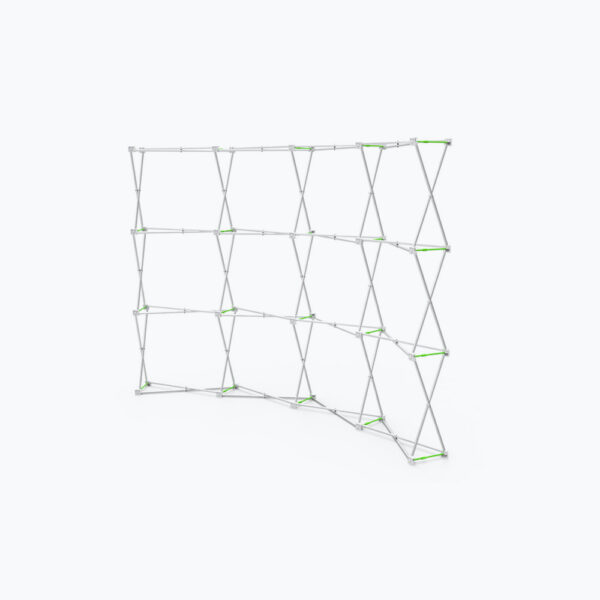 10ft Curved Velcro Fabric Pop Up Display (Hardware Only)