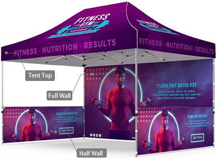 custom tents with logo