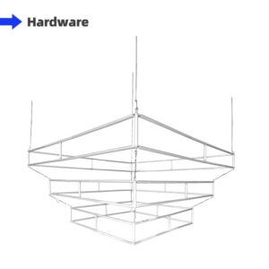 Tiered Square Hanging Sign Frame