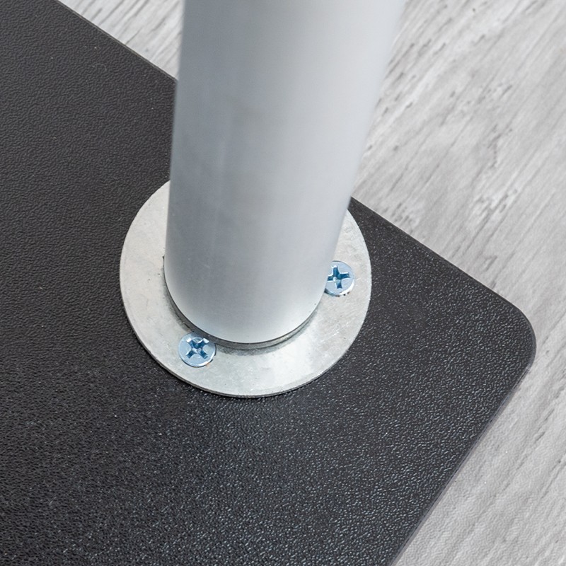 S Shaped Banner Stand With Display Shelves - Image 5