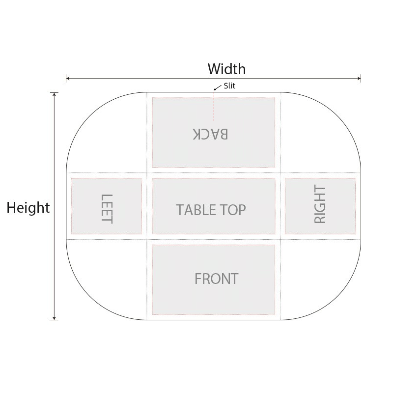 Standard Table Covers with Slit - Image 5
