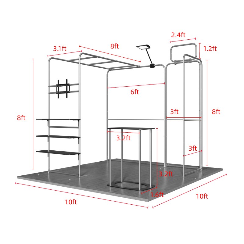 10x10ft Trade Show Booth Kit - B3 - Image 11