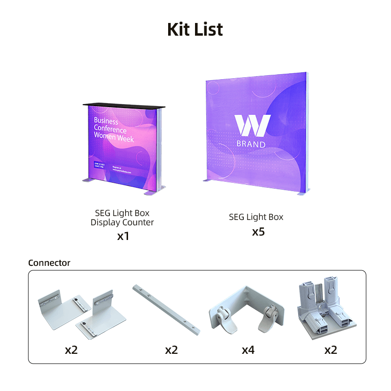 Tradeshow SEG Modular Lightbox Display Kit M - Image 3