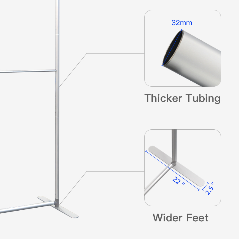 8FT Straight Tension Fabric Display Frame (Round Corners) - Image 3