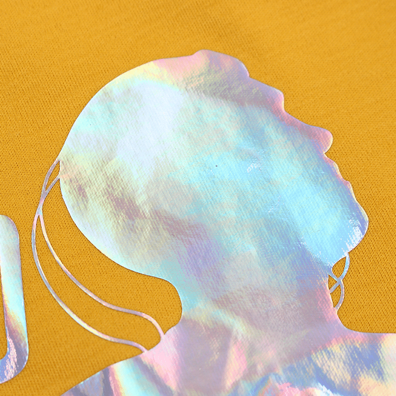 Coil Thread-Lined Hoodie-Laser Print - Image 13