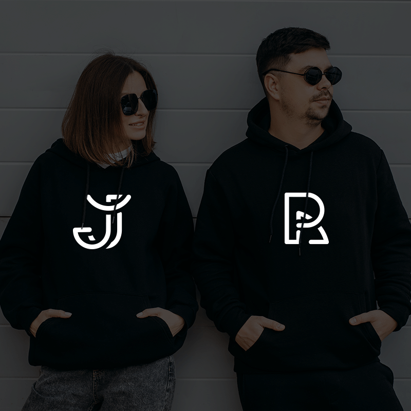 Velvet-Lined Hoodie-Reflective Print - Image 3