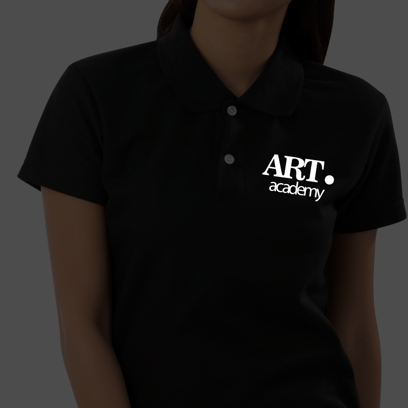 Women's Polo Shirt-Reflective Print - Image 5