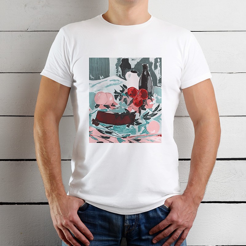 Adult Round Neck Tee-Off-Set Print - Image 4