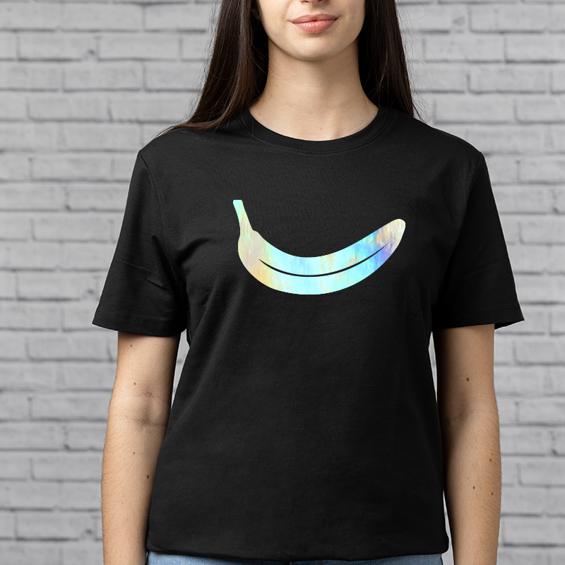 Adult Round Neck Tee-Laser Print - Image 3
