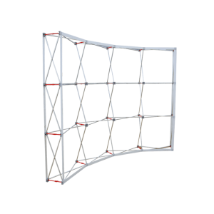 10FT Curved Fabric Popup Displays Frame