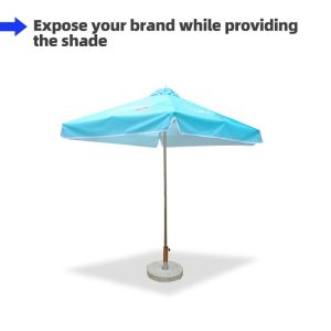 2x2m Square Patio Umbrellas With Valances