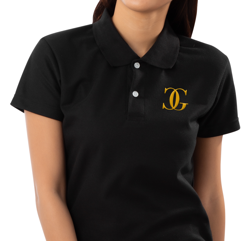 Women's Polo Shirt-Foam Print - Image 4