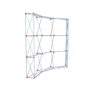 8FT Curved Fabric Popup Displays Frame