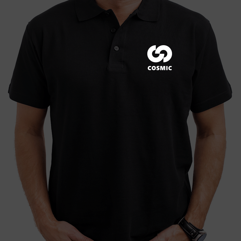 Men's Polo Shirt-Reflective Print - Image 5