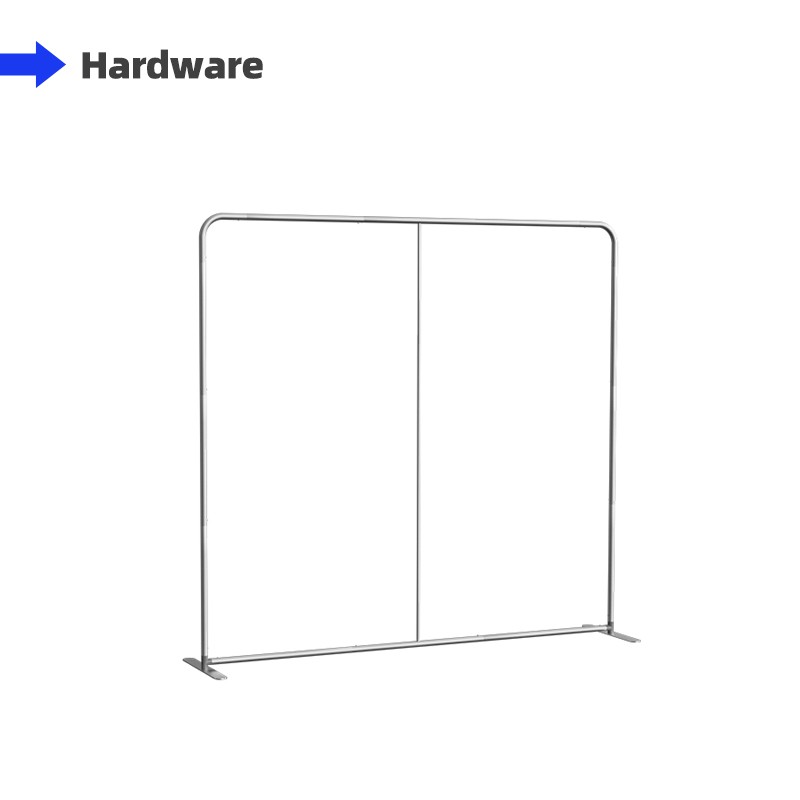 8FT Straight Tension Fabric Display Frame (Round Corners)