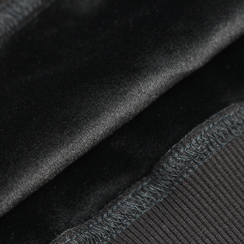 Velvet-Lined Hoodie-Reflective Print - Image 12